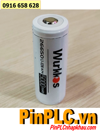 WƯKKOS 26650, Pin sạc Lithium Li-ion 3.7v WƯKKOS 26650 (5000mAh, 18Wh) chính hãng